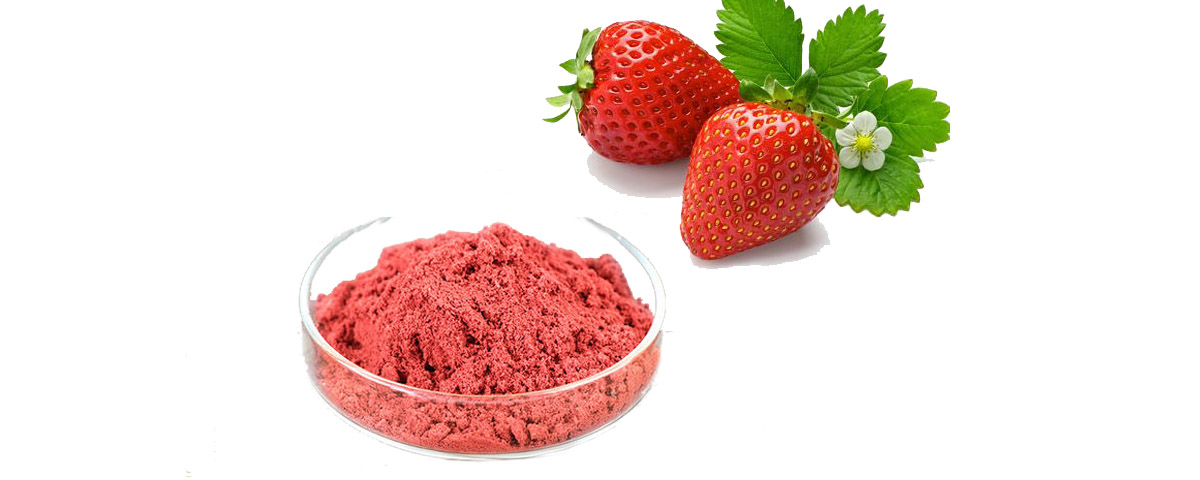 Soluble instant strawberry flavour fruit juice powder supplier